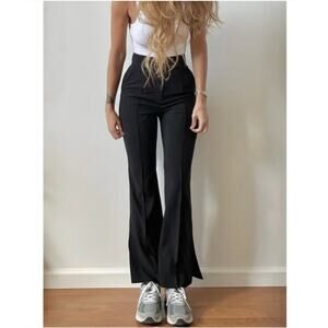 Uniform Person Pesca Four Season Pant Black Flare Leg Trousers Pants Size Small